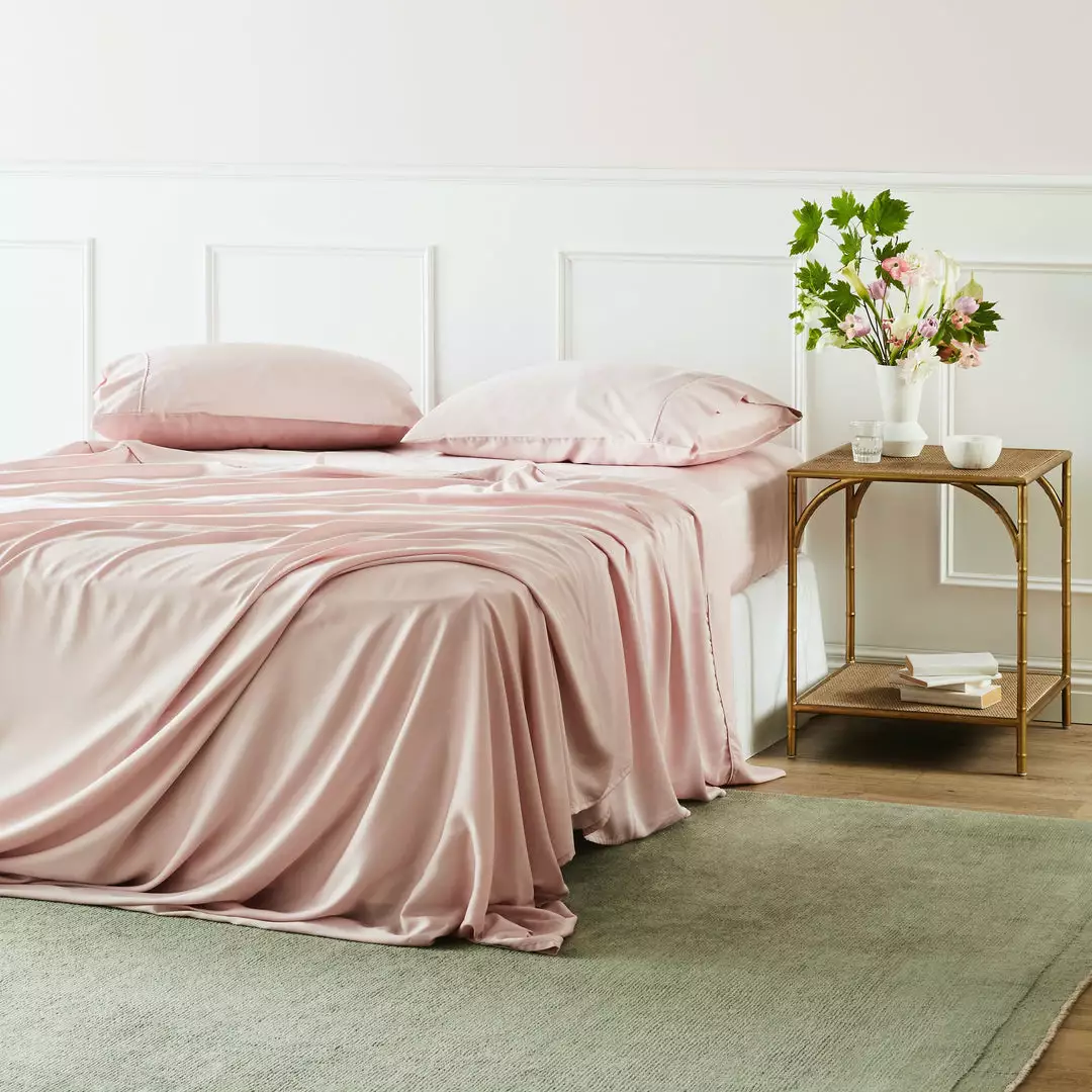 Ettitude Best Sellers Bamboo Sateen Sheet Set - Rose 4 Ettitude Best Sellers Bamboo Sateen Sheet Set - Rose