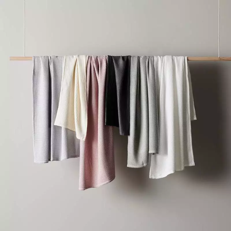 Ettitude Bamboo Waffle Towel Sets 1 Ettitude Bamboo Waffle Towel Sets