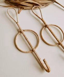 Village Thrive Banyak Rattan Wall Hook Set Home Goods 11 Village Thrive Banyak Rattan Wall Hook Set Home Goods