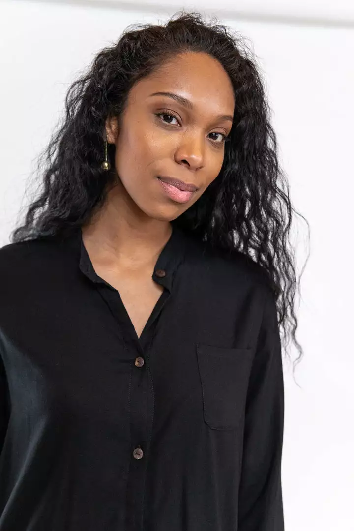 Tonlé Bayon Upcycled Button Up Tunic 6 Tonlé Bayon Upcycled Button Up Tunic