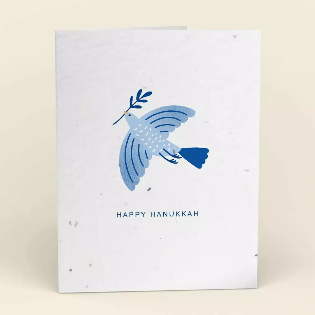 Cute Root Beloved Dove Plantable Hanukkah Cards - 10 Pack 1 Cute Root Beloved Dove Plantable Hanukkah Cards - 10 Pack