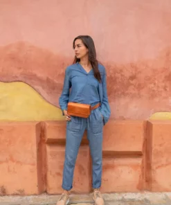 Purse & Clutch Leather Belt Bag - Russet Brown 17 Purse & Clutch Leather Belt Bag - Russet Brown