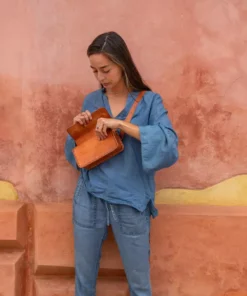 Purse & Clutch Leather Belt Bag - Russet Brown 14 Purse & Clutch Leather Belt Bag - Russet Brown