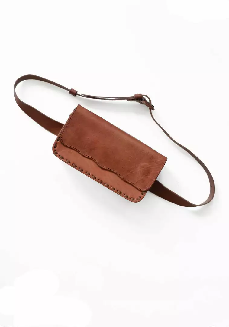 Purse & Clutch Leather Belt Bag - Russet Brown 10 Purse & Clutch Leather Belt Bag - Russet Brown
