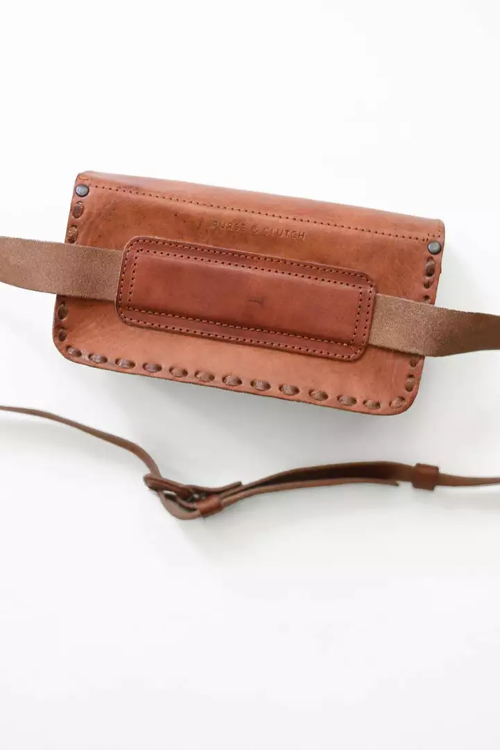 Purse & Clutch Leather Belt Bag - Russet Brown 9 Purse & Clutch Leather Belt Bag - Russet Brown