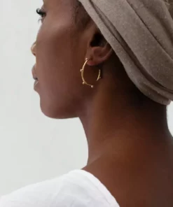 Yewo Jewelry Bentu Recycled Hoop Earrings