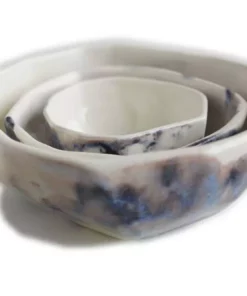 Lauren HB Studio Kitchen + Dining Bevel Porcelain Bowl