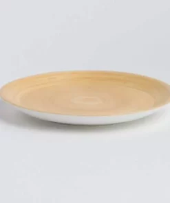 Bibol Handcrafted Bang Bamboo Plate - Blanc