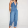 ÉTICA New Arrivals Birdie Halter Jumpsuit - River Rock