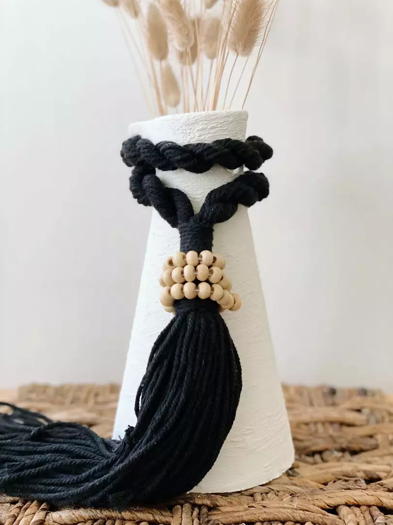 Ceremonia Black Yarn Tassel 2 Ceremonia Black Yarn Tassel