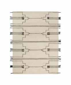 Kiliim Home Goods Black Drift Wool Runner / Rug