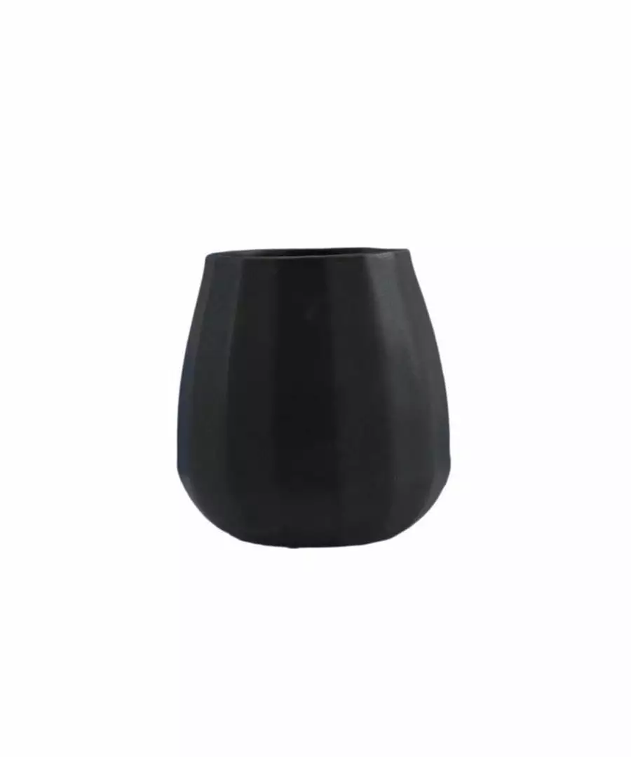 The Bright Angle Kitchen + Dining Black Porcelain Wine Cup 1 The Bright Angle Kitchen + Dining Black Porcelain Wine Cup