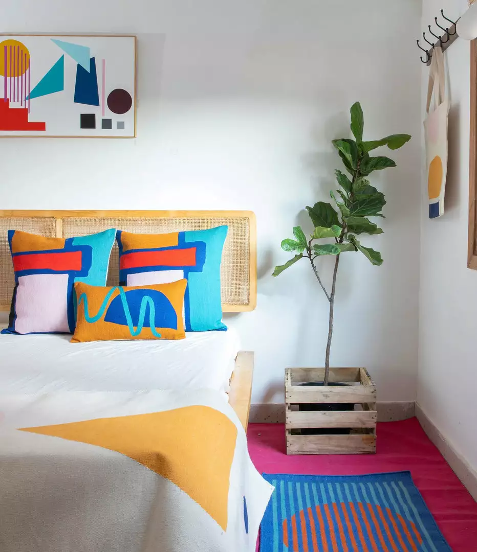 Leah Singh Blah Blah Squiggle Wool Lumbar Pillow Cover 5 Leah Singh Blah Blah Squiggle Wool Lumbar Pillow Cover