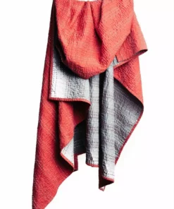 Bloom & Give Barmer Kantha Throw Blanket - Red Best Sellers