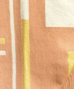 Leah Singh Home Goods Blush Wool Fringe Tapestry