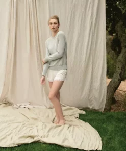 Synergy Organic Clothing Bonsoir Tencel Sleep Short - White