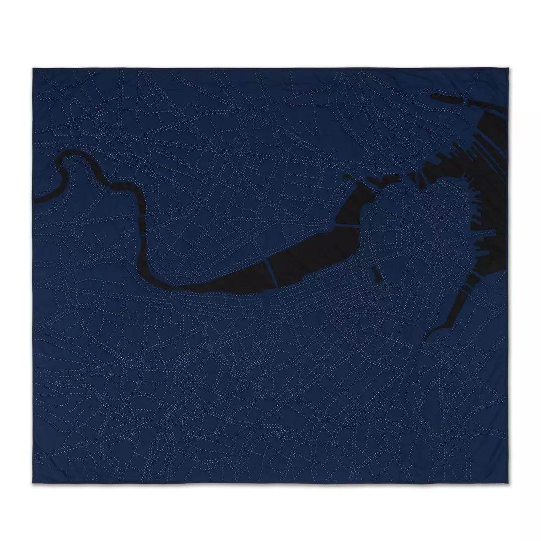 Haptic Lab Boston Map Throw Quilt 6 Haptic Lab Boston Map Throw Quilt