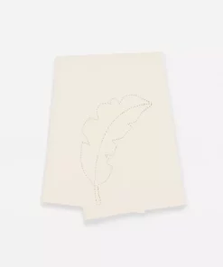 Anchal Home Goods Botanical Tea Towel - Bone