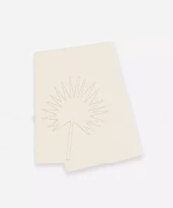 Anchal Home Goods Botanical Tea Towel - Bone