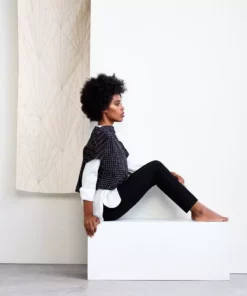 Anchal Box Crop Top - Charcoal Best Sellers