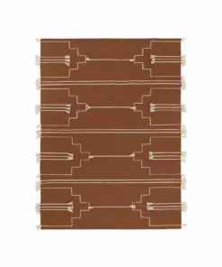 Kiliim Brown Drift Wool Runner / Rug Home Goods