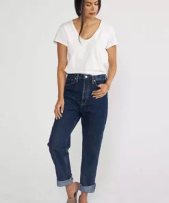 ÉTICA Bryce Pinch Waist Boyfriend Jeans - Midnight Dive New Arrivals