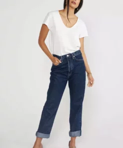 ÉTICA Bryce Pinch Waist Boyfriend Jeans - Midnight Dive New Arrivals
