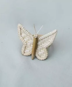 Amara Butterfly Bamboo Napkin Ring Set