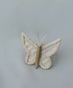 Amara Butterfly Bamboo Napkin Ring Set