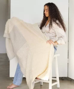 Studio Variously Home Goods Butterscotch Merino Throw Blanket