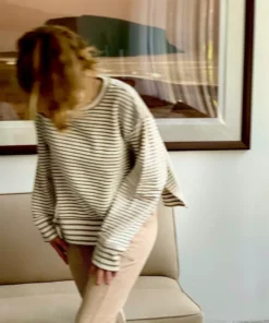 California Cloth Foundry French Terry Split Crew Sweatshirt Clothing