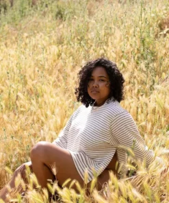 California Cloth Foundry French Terry Split Crew Sweatshirt Clothing