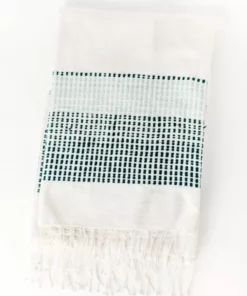 Creative Women Home Goods Camden Lightweight Blanket - Azure + Navy