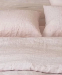 Area Home Camille Linen Duvet Cover - Pink Home Goods