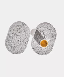 Slash Objects Capsule Recycled Rubber Trivet Duo - Gris