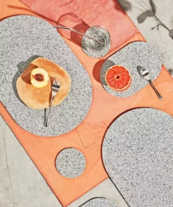 Slash Objects Capsule Recycled Rubber Trivet Duo - Gris