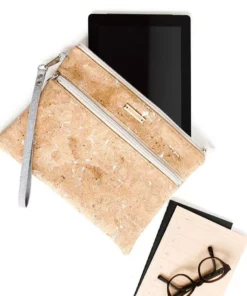 Carry Courage Inventor Cork Tablet Organizer - Silver