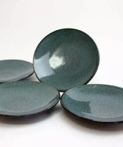 Carthage.Co Zaghwan Stoneware Dessert Plate Set Kitchen + Dining