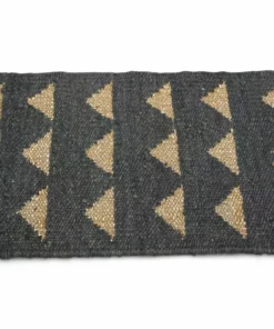 Casa Amarosa BIPOC Owned Dusk + Gold Triangle Jute Doormat