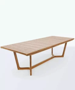 Masaya & Co. Furniture Casares Teak Dining Table With Slatted Top