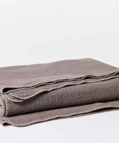 Coyuchi Cascade Matelasse Blanket - Morel