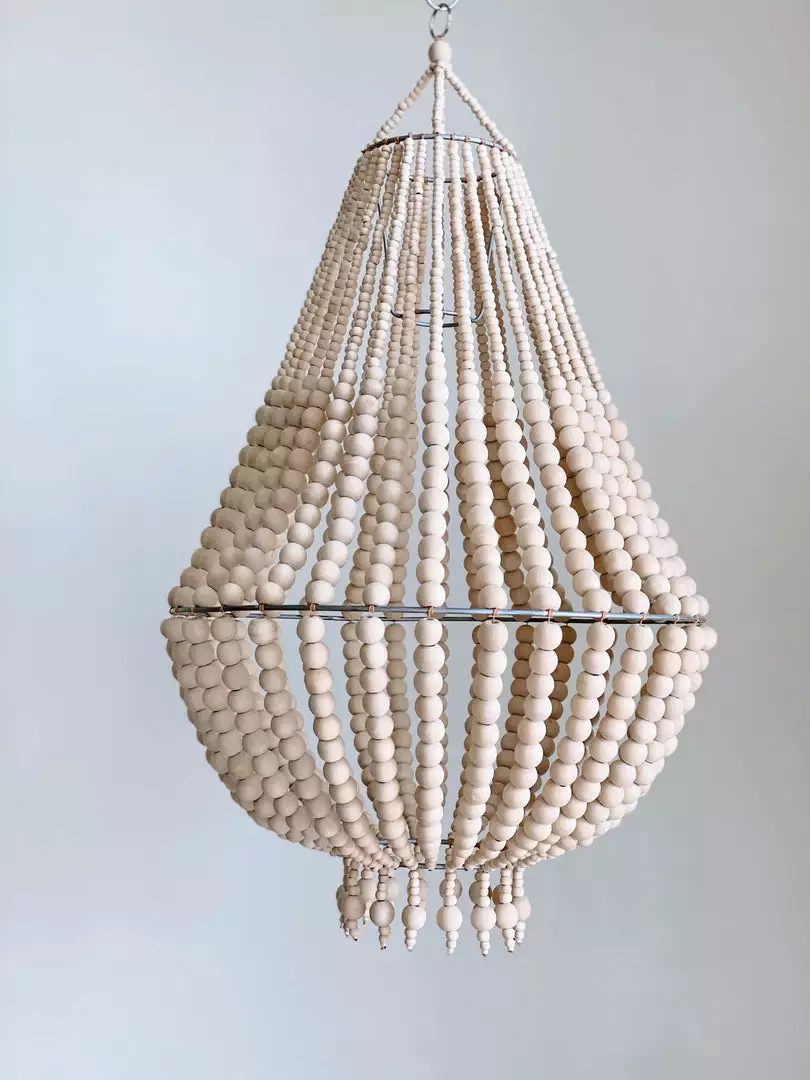 Ceremonia Beaded Chandelier - Natural 3 Ceremonia Beaded Chandelier - Natural