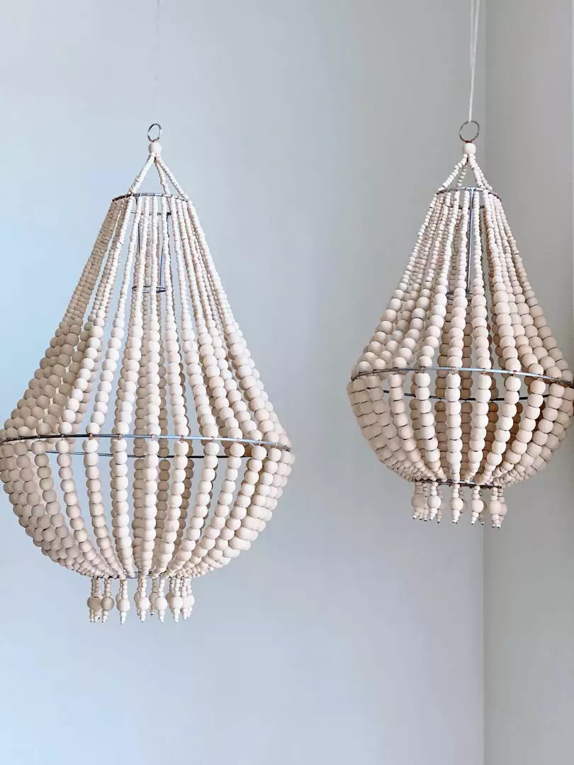 Ceremonia Beaded Chandelier - Natural 2 Ceremonia Beaded Chandelier - Natural