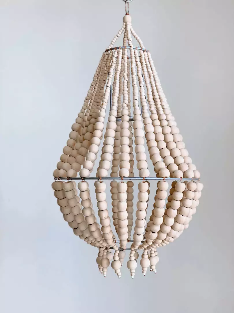 Ceremonia Beaded Chandelier - Natural 1 Ceremonia Beaded Chandelier - Natural