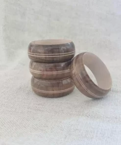 Ceremonia Wooden Napkin Ring Set Home Goods 6 Ceremonia Wooden Napkin Ring Set Home Goods