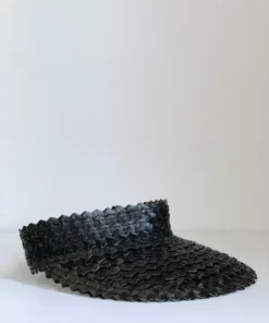 Ceremonia Accessories Palm Leaf Sun Visor - Black