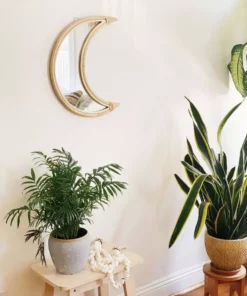 Ceremonia Rattan Crescent Moon Mirror Best Sellers