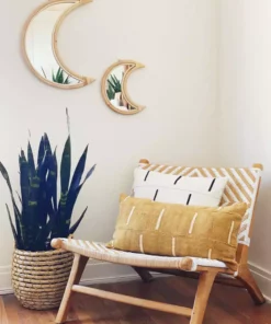 Ceremonia Rattan Crescent Moon Mirror Best Sellers