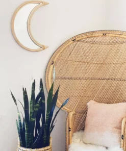 Ceremonia Rattan Crescent Moon Mirror Best Sellers