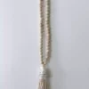 Ceremonia Home Goods Conus Shell Beaded Tassel - Natural